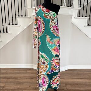 Anthropologie NWT One-Shoulder Printed Shift Dress Size 8 • $180 Retail